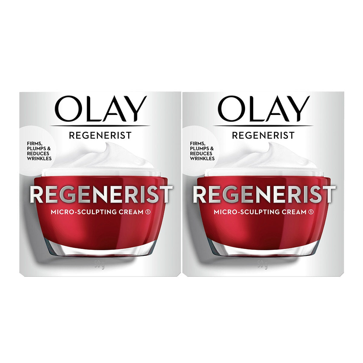 Olay Regenerist Micro-Sculpting Cream Moisturising 82324136 2 x 50g