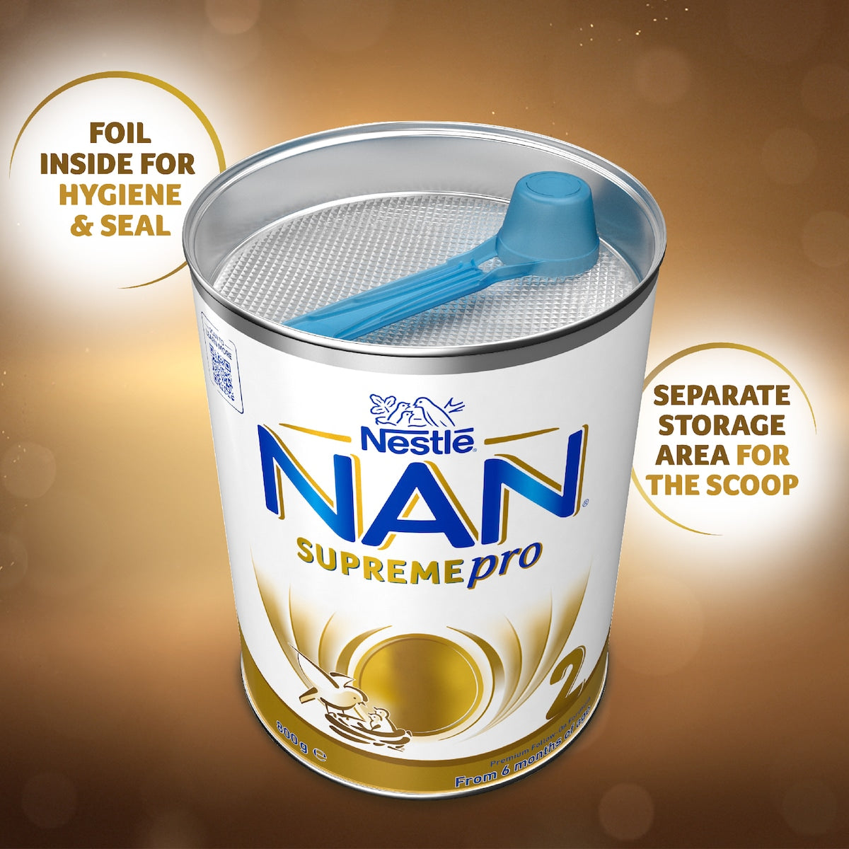 Nan Supremepro 2 Follow-on Baby Formula Powder 6-12m 800g
