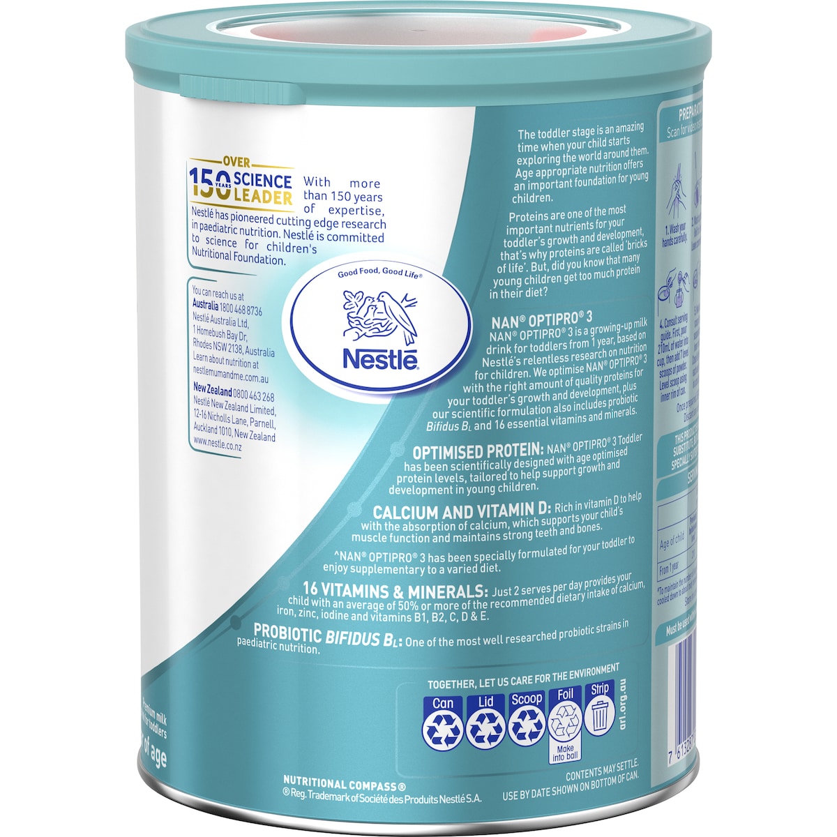 Nan Optipro 3 Toddler Milk Drink From 1 Year 800g