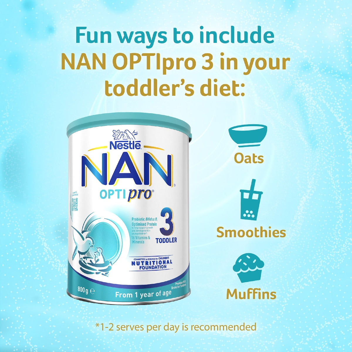Nan Optipro 3 Toddler Milk Drink From 1 Year 800g