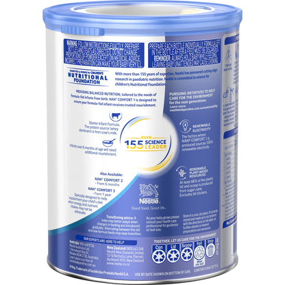 Nan Comfort 1 Infant Formula Newborns Suitable From Birth 800g