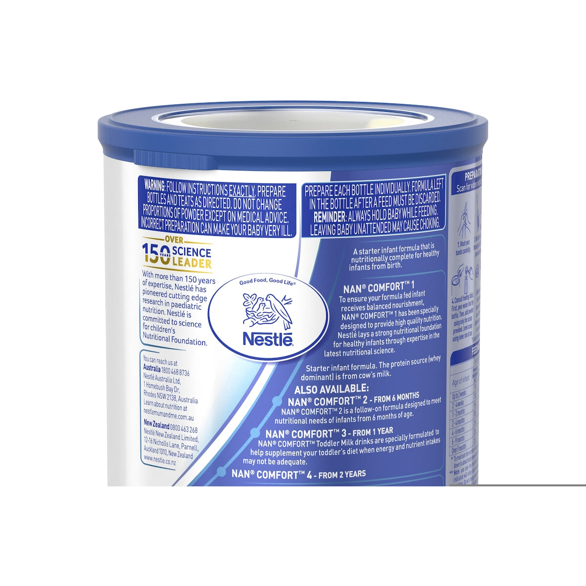 Nan Comfort 1 Infant Formula Newborns Suitable From Birth 800g