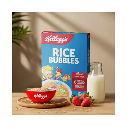 Kellogg's Rice Bubbles Puffed Rice Breakfast Cereal - 365g