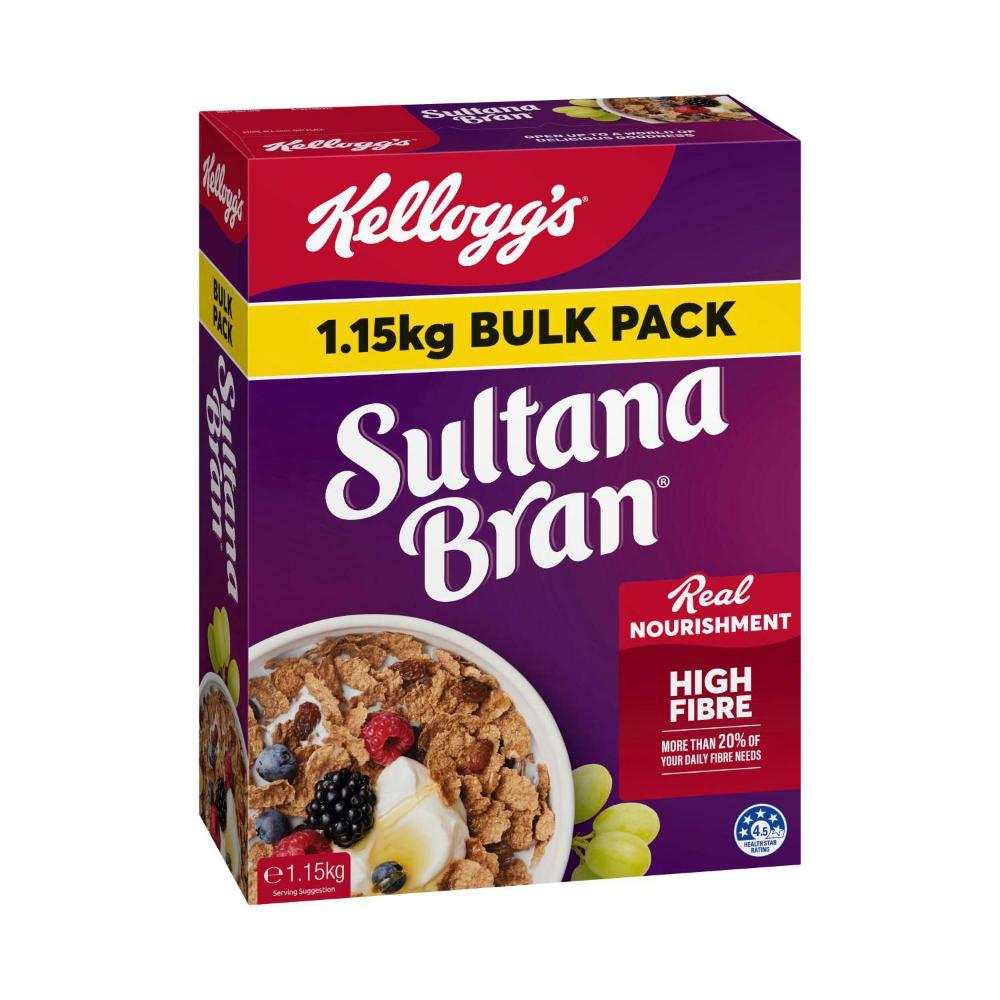 Kellogg's Sultana Bran High Fibre Breakfast Cereal - 1.15Kg
