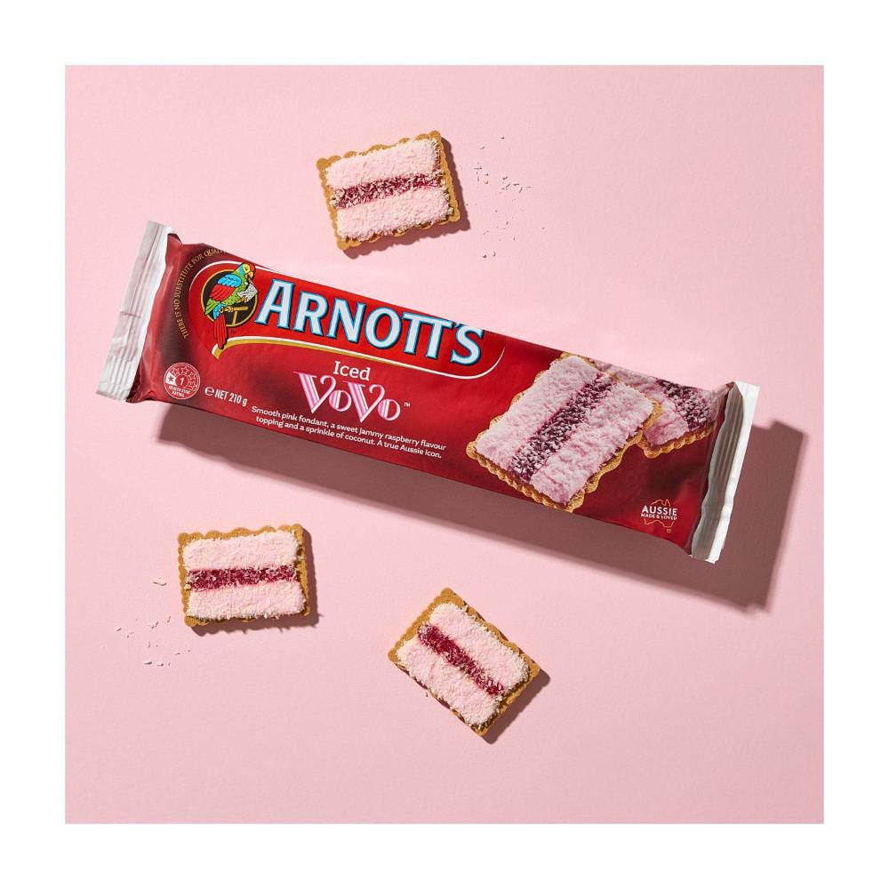 Arnott's Biscuits Iced Vo Vo - 210g