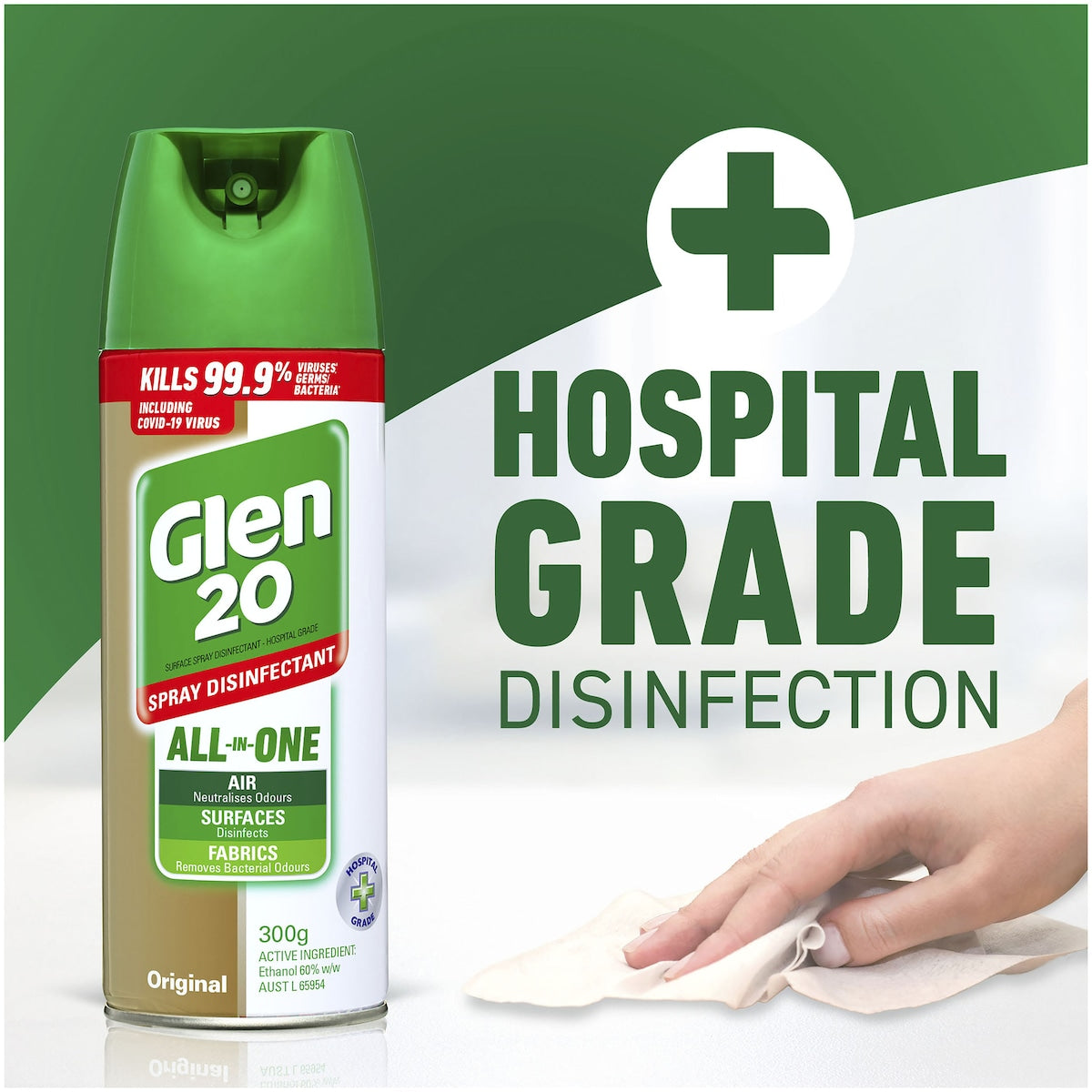 Glen 20 All In One Original Disinfectant Spray 300g
