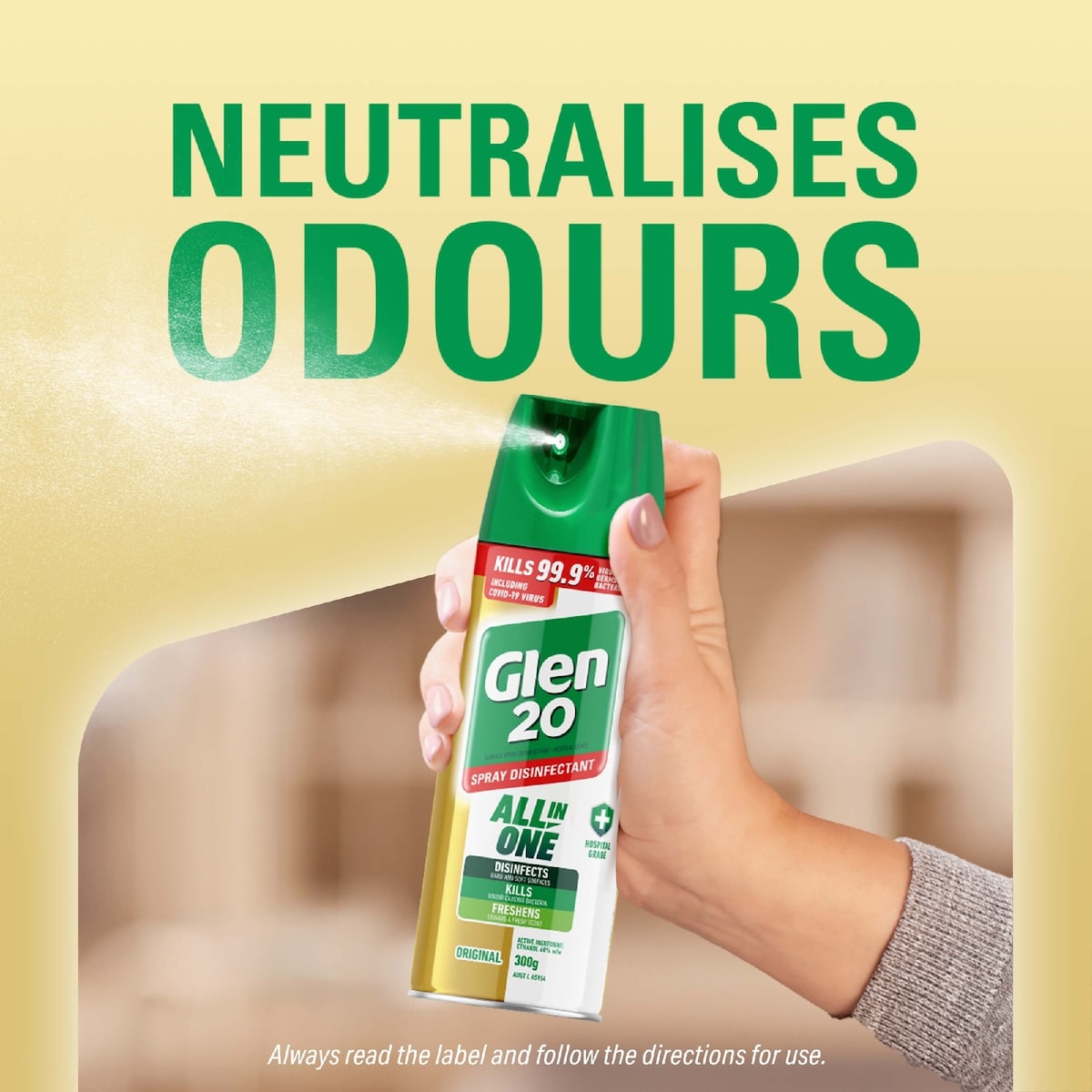 Glen 20 All In One Original Disinfectant Spray 300g