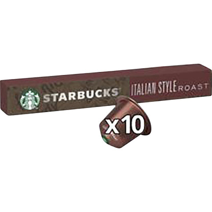 Starbucks By Nespresso Italian Roast Coffee Pods 10 Pack