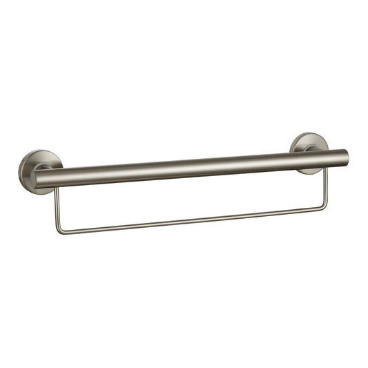 Evekare Towel Rail with Grab Rail - 600mm - Brushed Nickel