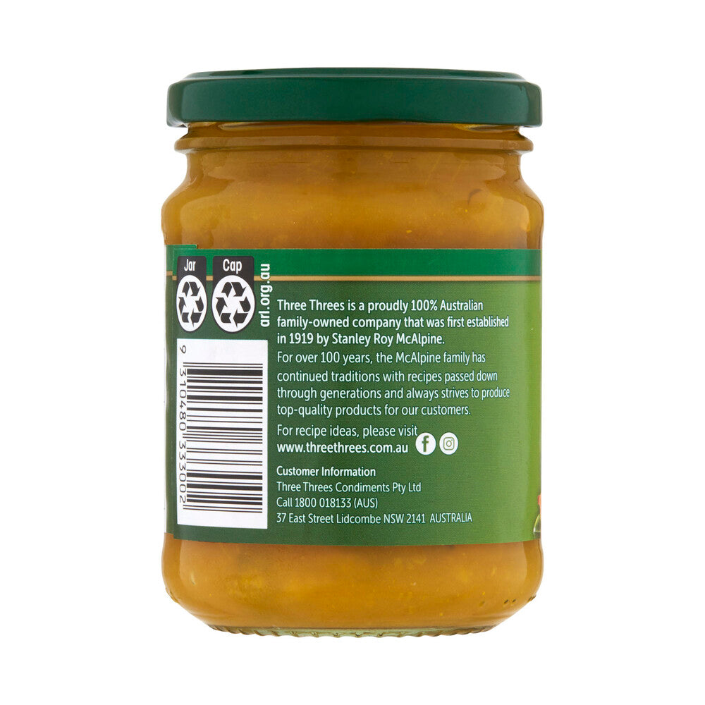 Three Threes Sweet Mustard Pickles - 250g