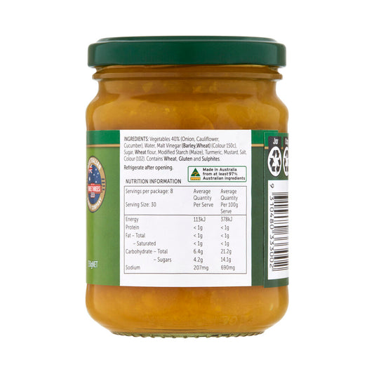Three Threes Sweet Mustard Pickles - 250g