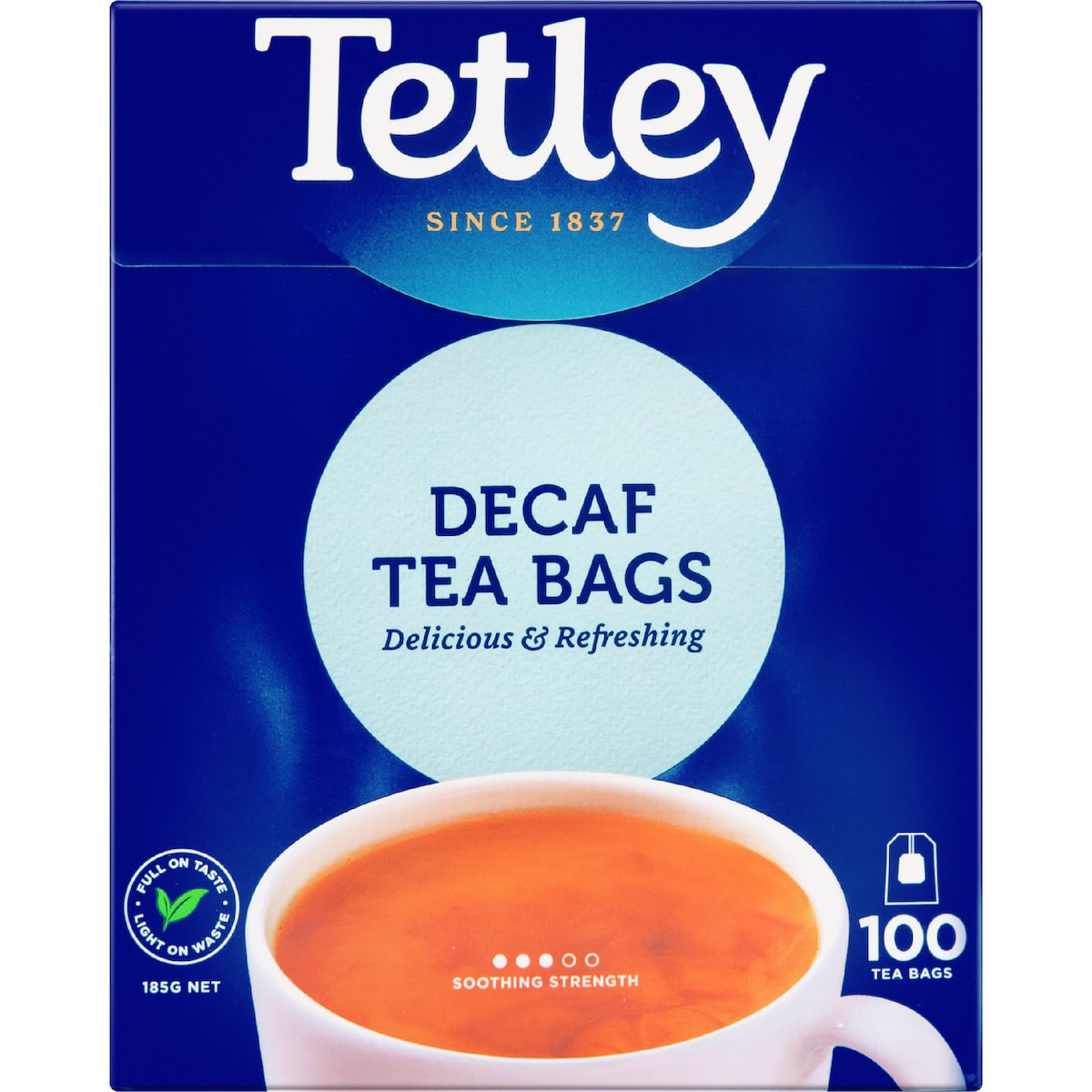 Tetley Decaffeinated Tea Bags 100 Pack