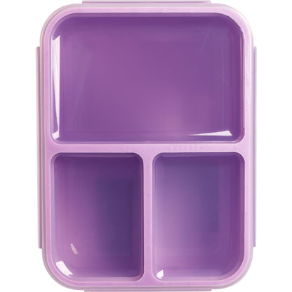 Decor Go Triple Split Bento Lunch Box Assorted 1.4l Each