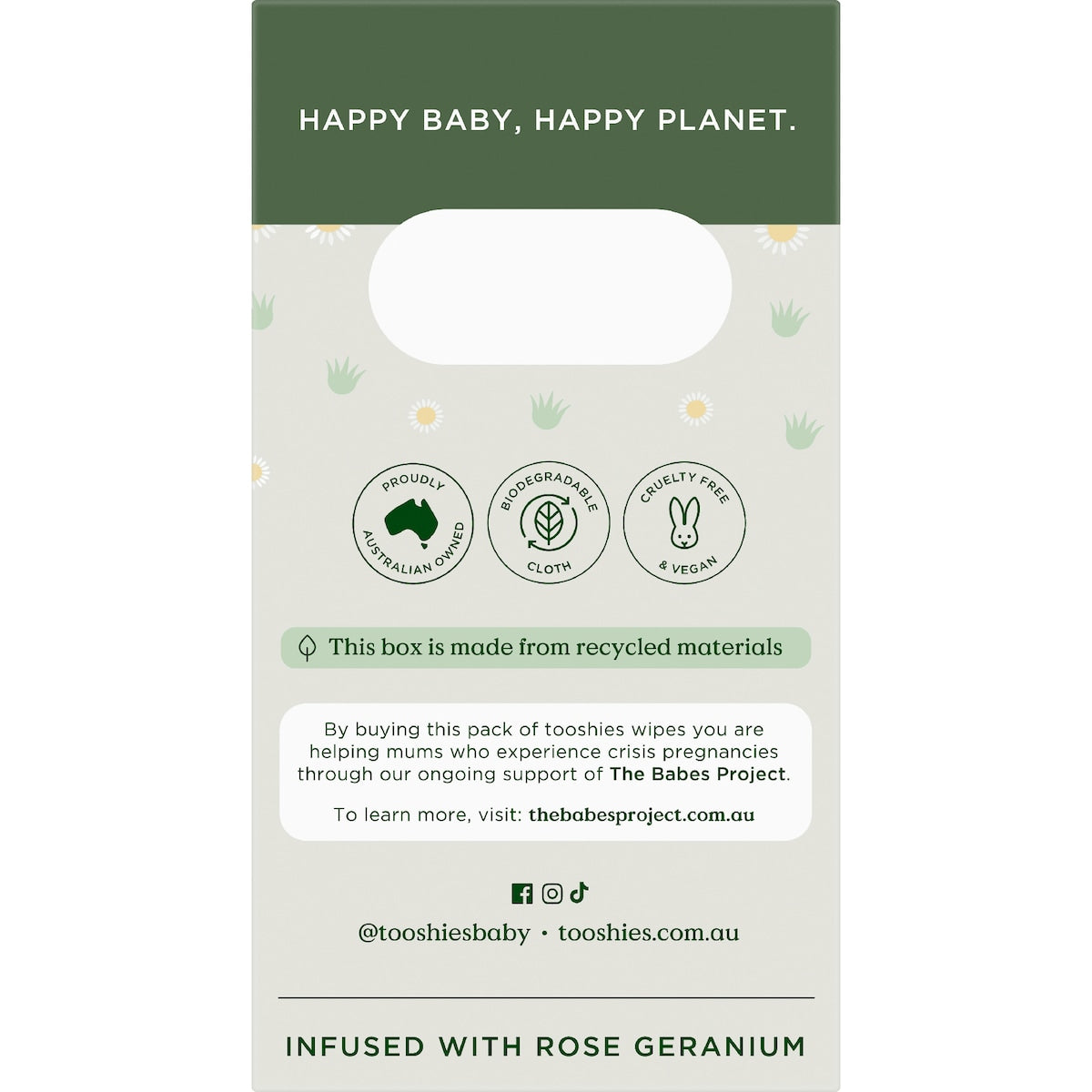 Tooshies Baby Wipes Aloe Vera & Chamomile 280 Pack