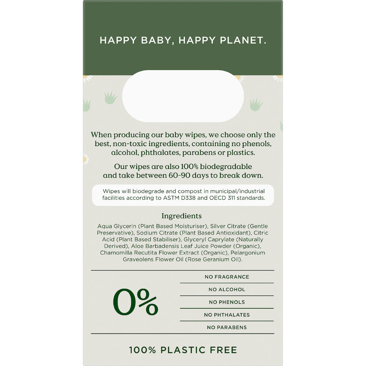 Tooshies Baby Wipes Aloe Vera & Chamomile 280 Pack