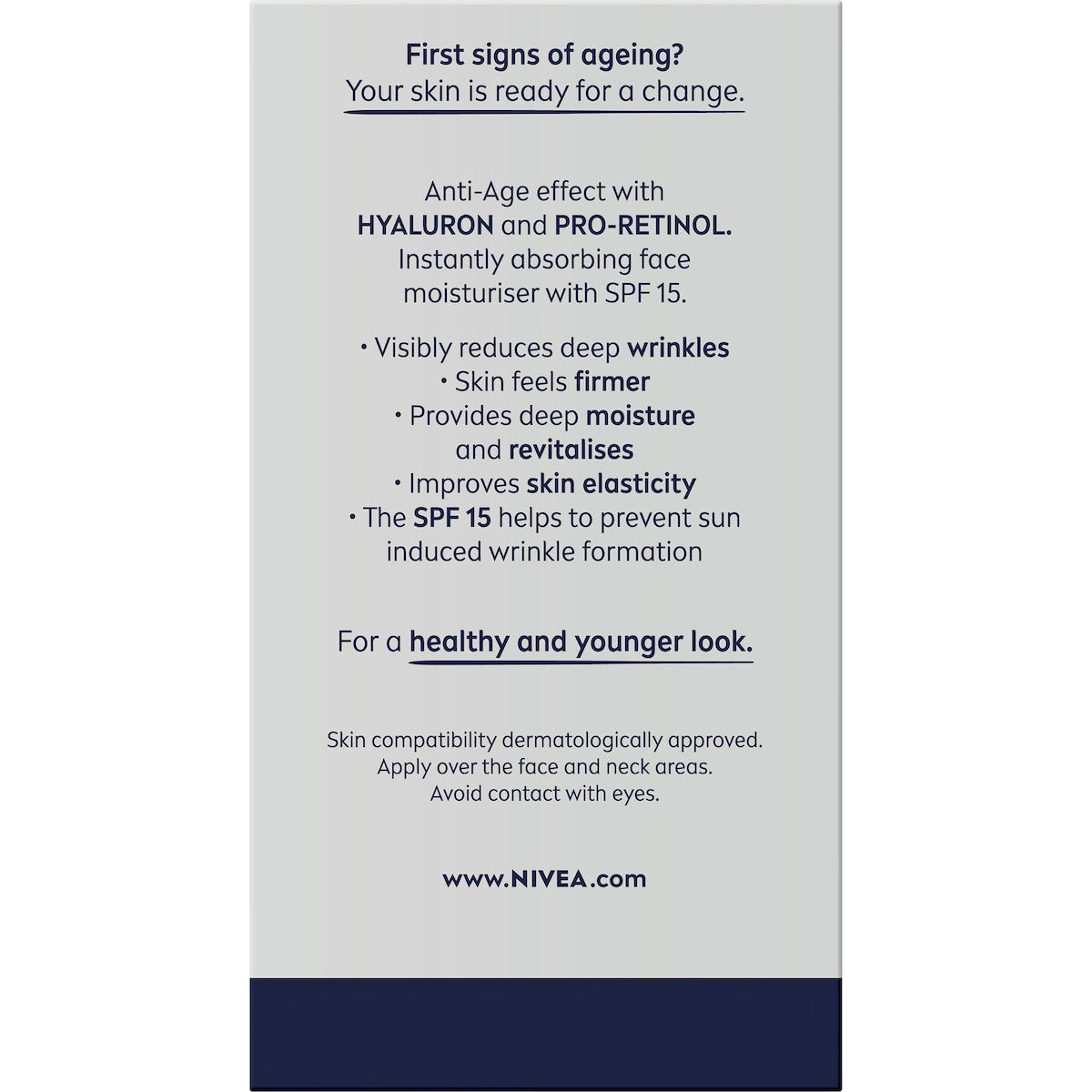 Nivea Men Anti Age Hyaluron Face Moisturising Cream Spf 15 50ml