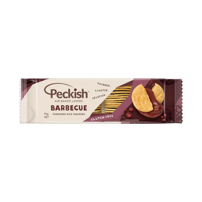 Peckish Rice Crackers Tangy BBQ - 90g