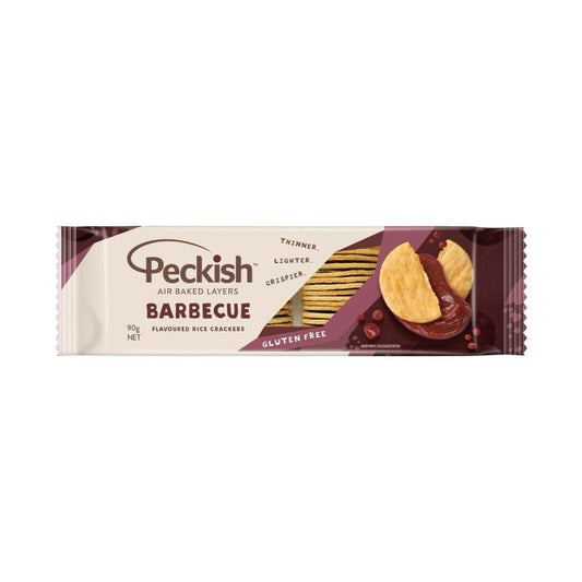 Peckish Rice Crackers Tangy BBQ - 90g