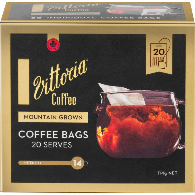 Vittoria Coffee Bags Mountain Grown 20 Pack