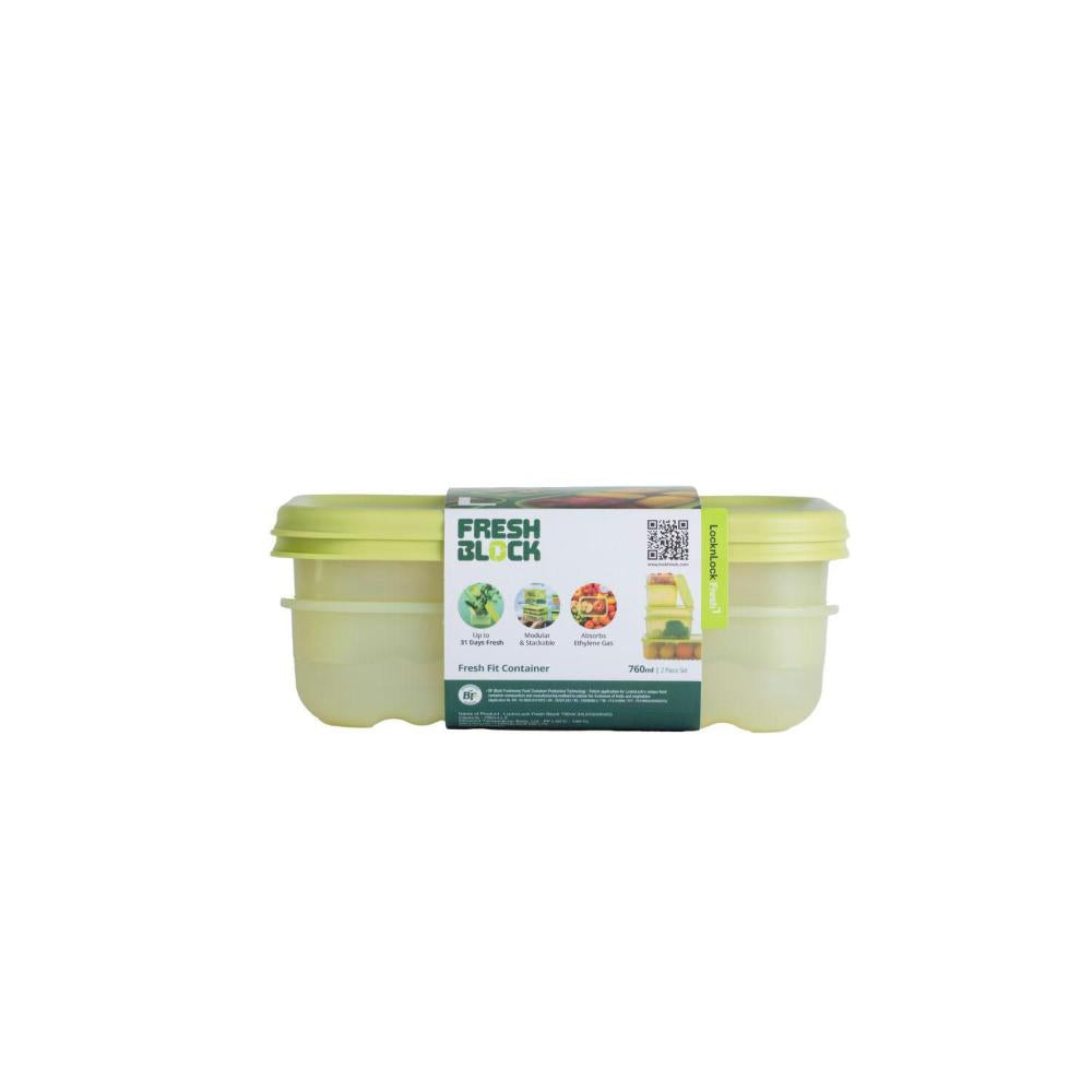 LocknLock Fresh Block Container 760ml - 2 Pack