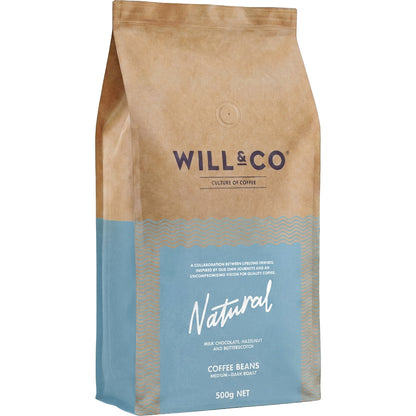 Will & Co Coffee Beans Natural 500g