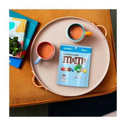 M&Ms Crunchy Cookie Milk Chocolate Snack Bag - 120g
