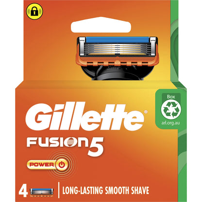 Gillette Fusion 5 Power Razor Blades 4 Pack