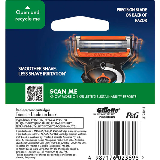 Gillette Proglide Razor Blades Replacement Cartridges 4 Pack