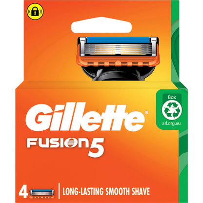 Gillette Fusion 5 Manual Mens Razor Blades 4 Pack