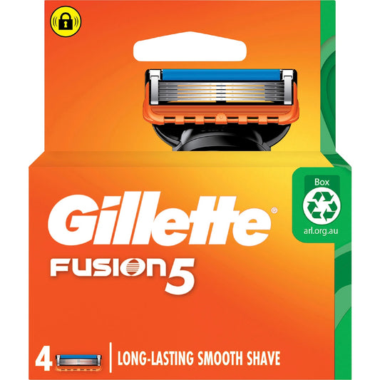 Gillette Fusion 5 Manual Mens Razor Blades 4 Pack