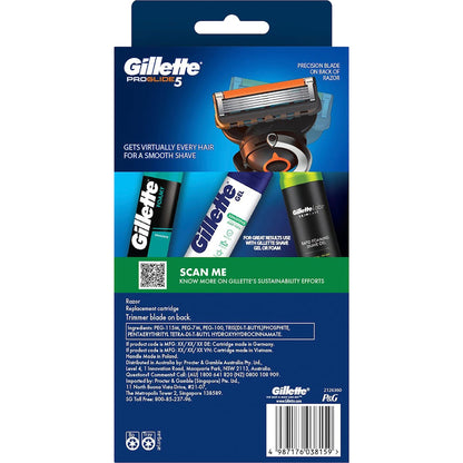 Gillette Proglide Mens Razor Handle With 2 Blade Cartridges Each