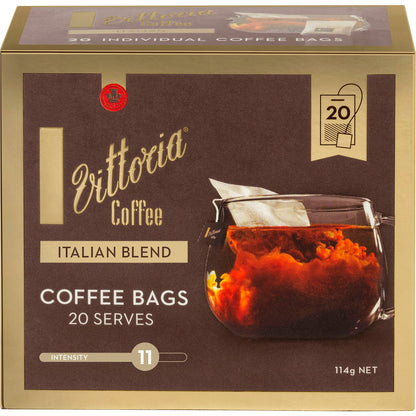 Vittoria Coffee Bags Italian 20 Pack