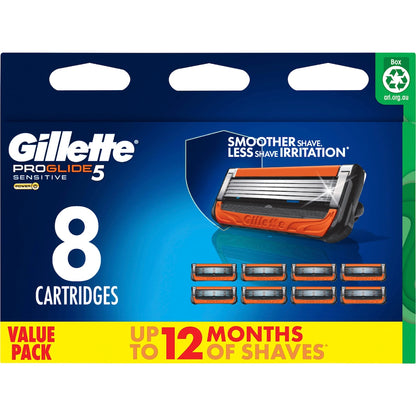 Gillette Proglide Power Razor Blades Replacement Cartridges 8 Pack