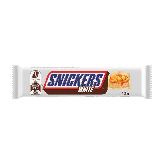 Snickers White Chocolate Bar Peanuts Caramel - 42g