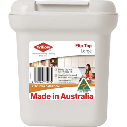 Willow Waste Bin Flip Top Tidy Large Each