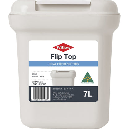 Willow Waste Bin Flip Top Tidy Large Each