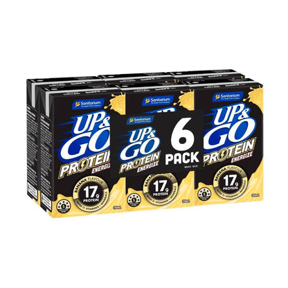 Sanitarium Up&go Protein Energize Liquid Breakfast Banana 250ml - 6 Pack