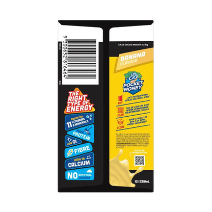 Sanitarium Up&go Protein Energize Liquid Breakfast Banana 250ml - 12 Pack