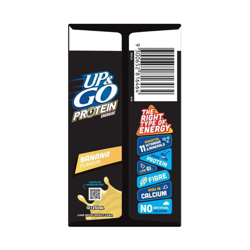 Sanitarium Up&go Protein Energize Liquid Breakfast Banana 250ml - 12 Pack