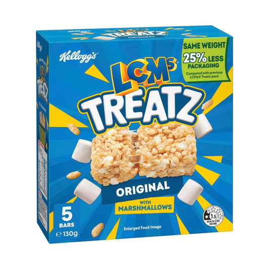 Kellogg's LCMs Treatz Original Bars 5 Pack - 130g