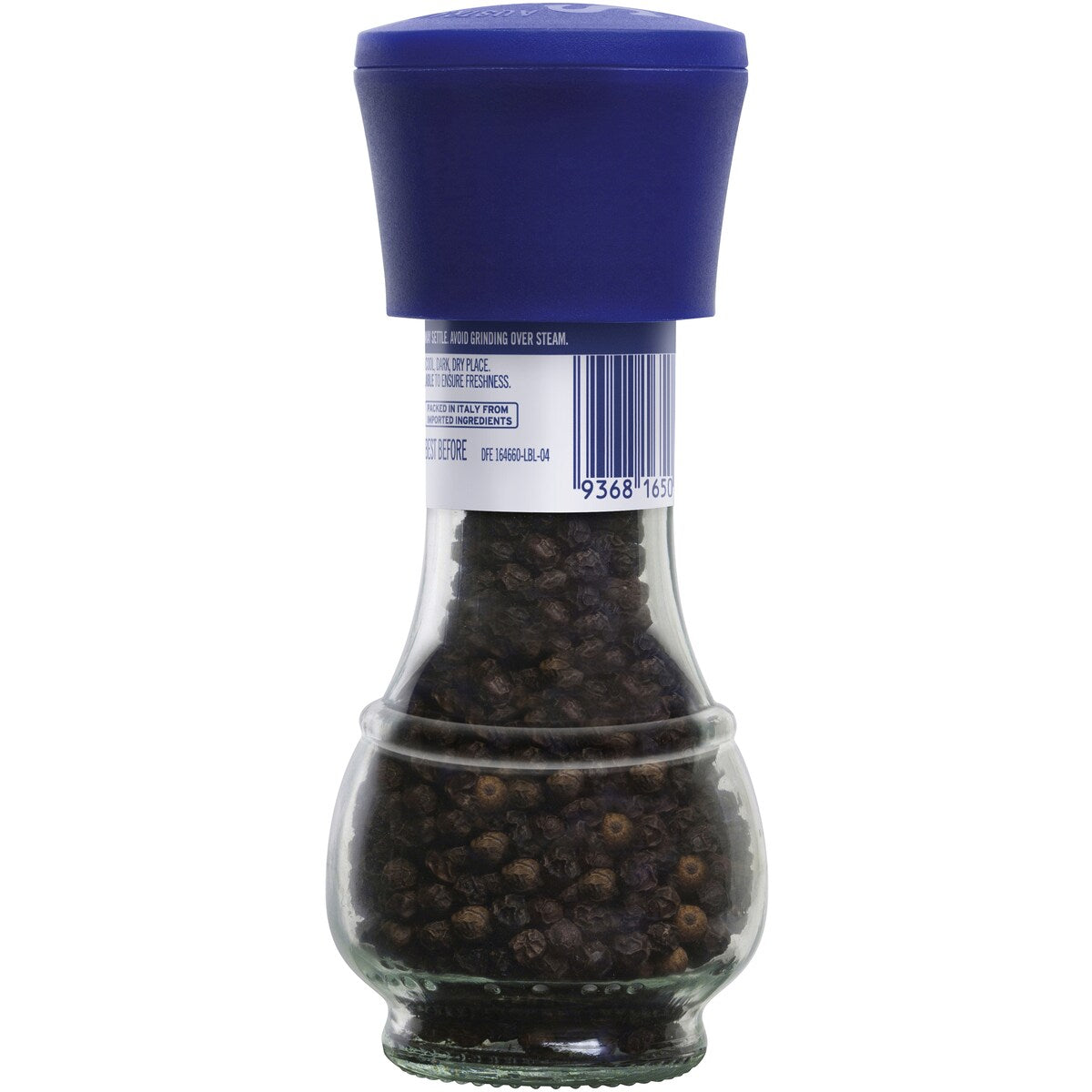 Saxa Black Peppercorn Pepper Grinder 45g