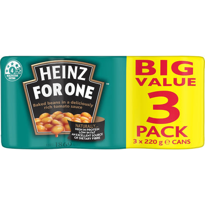Heinz Baked Beans In Tomato Sauce Canned 220g X 3 Pack