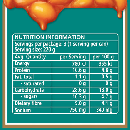 Heinz Baked Beans In Tomato Sauce Canned 220g X 3 Pack
