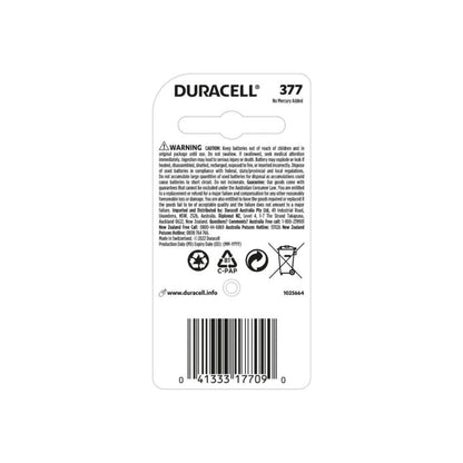 Duracell 377/376 Button Batteries - 1 Pack