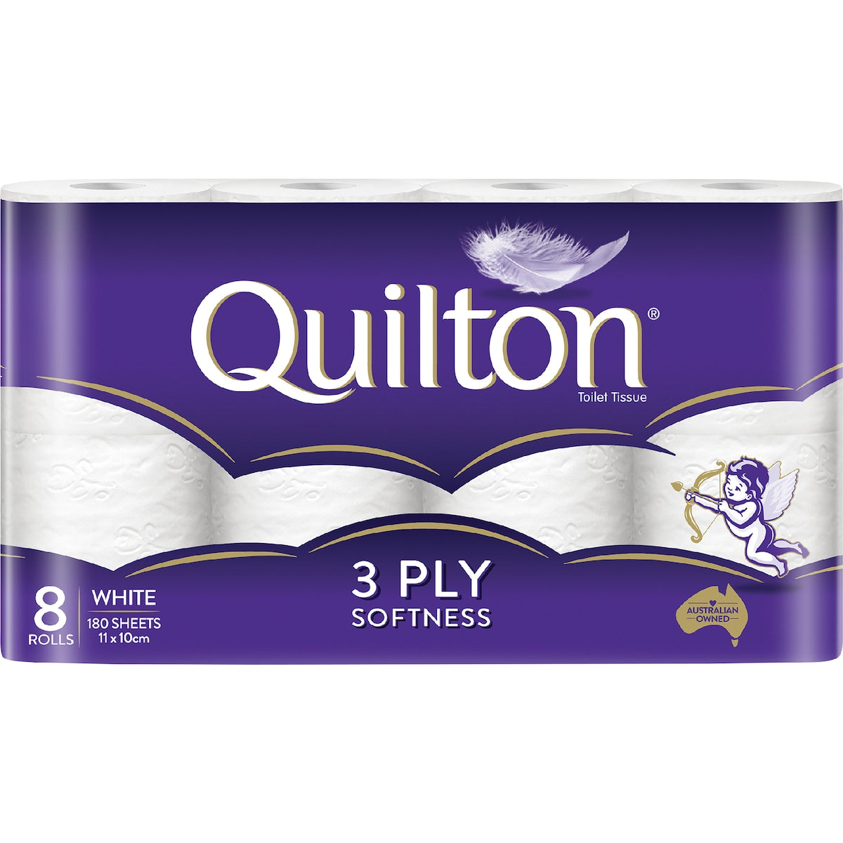 Quilton Classic 3 Ply Toilet Paper 8 Pack