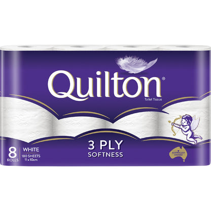 Quilton Classic 3 Ply Toilet Paper 8 Pack