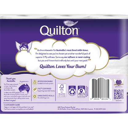 Quilton Classic 3 Ply Toilet Paper 8 Pack