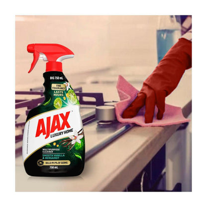 Ajax Luxury Home Smooth Vanilla & Bergamot Multipurpose Trigger - 750mL