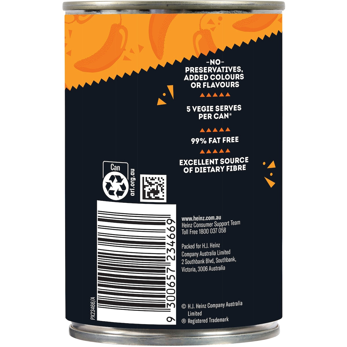 Heinz Beanz Canned Baked Beans Medium Mexican Chilli 420g
