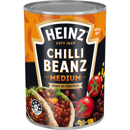 Heinz Mexican Chilli Beanz Beans Hot Canned Beans 420g